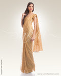 IS-0001 Beige french Lace saree