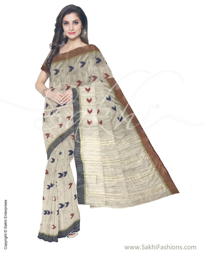 ITS-14783 - Beige &  Pure Chanderi Saree