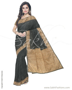 ITS-16763 - Green &  Blended Tussar Saree