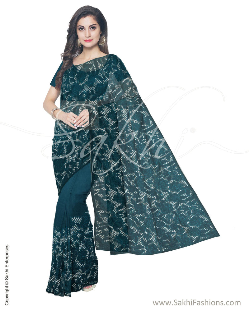 ITS-18803 - Blue &  Faux Tussar Saree