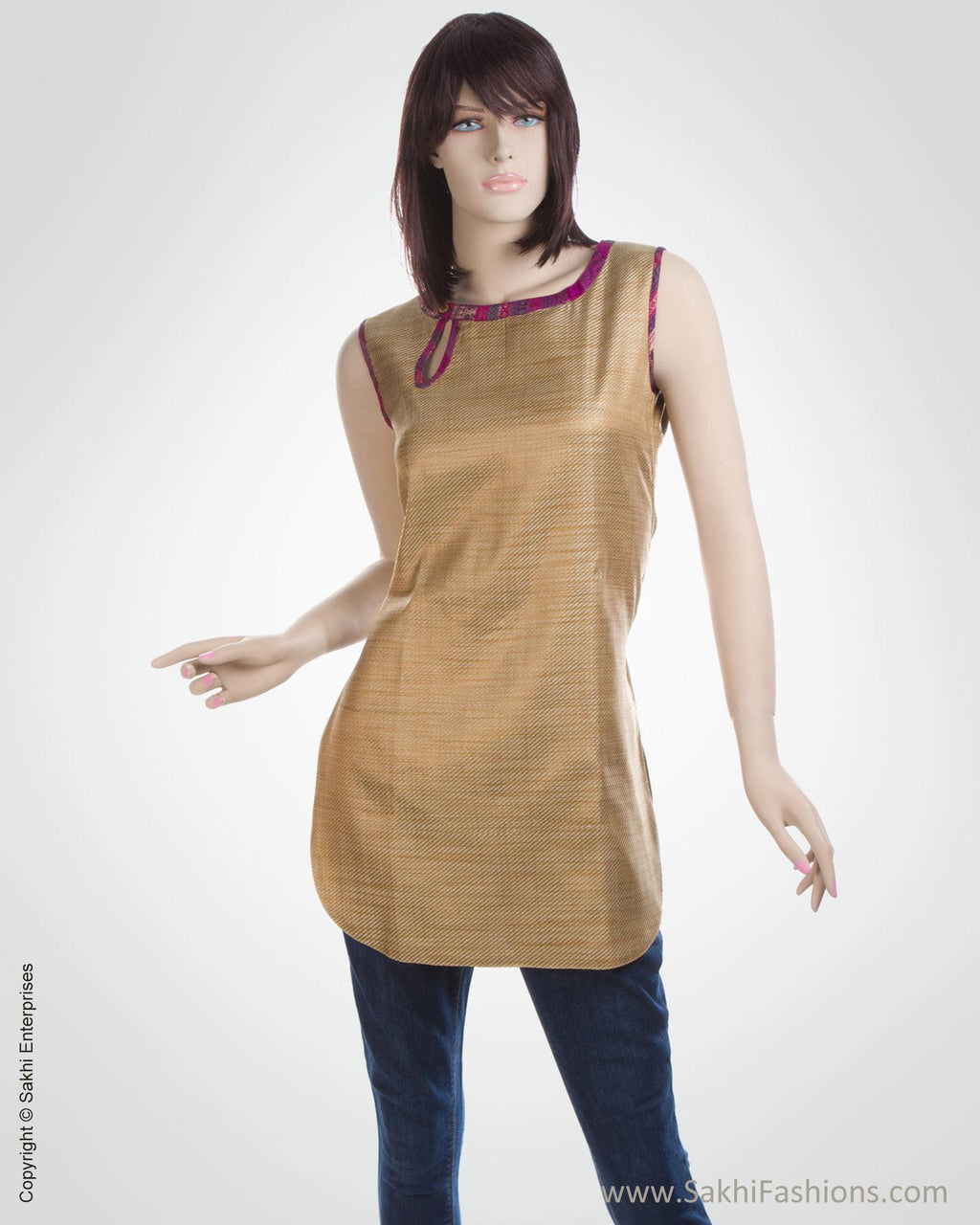 Pink  Multi Cotton Kurti  Sakhi Fashions  sakhifashions