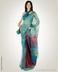 Blue silk kota Saree