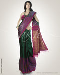 Green & Violet Kanchivaram  Saree