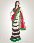 MSM-26953 Red & Multi Cotton Saree