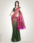 MSM-30338 - Violet & Green Kanchivaram Silk Saree