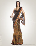 MSN-13739 Black & Multi Pure Cotton Saree