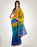 MSN-14032 Multi & Blue Tussar Silk Saree
