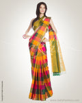 MSN-14442 - Multi & Green Pure Silk Saree