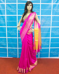 MSO-23778 - Pink & Orange Pure Tussar Silk Saree