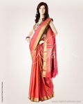 MSO-24489 - Pink & Green Pure Kanchivaram Silk Saree