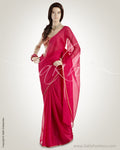 MSO-2699 Pink & Gold Pure Crepe Silk Saree