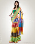 MSO-3200 Multi & Gold Pure Silk Kota Saree