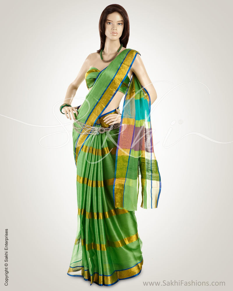 MSO-3208 Multi & Gold Pure Silk Kota Saree