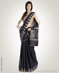MSO-3747 Blue & Beige Pure Matka silk Saree