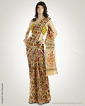 MSO-4785 Beige & Multi Pure Kota Cotton Saree