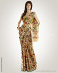 MSO-4787 Beige & Multi Pure Kota Cotton Saree