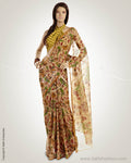 MSO-4802 Beige & Multi Pure Kota Cotton Saree