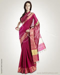 MSO-5616 Pink & Gold Pure Dupion Silk Saree