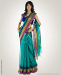MSO-5957 Green & Multi Pure Silk Kota Saree