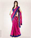 MSO-6917 - Pink & Blue Pure Silk Saree