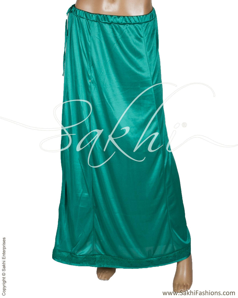 Green Satin Petticoat  Sakhi Fashions – sakhifashions