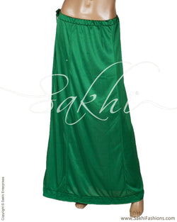 RPQ-6192 - Green &  Satin Petticoat