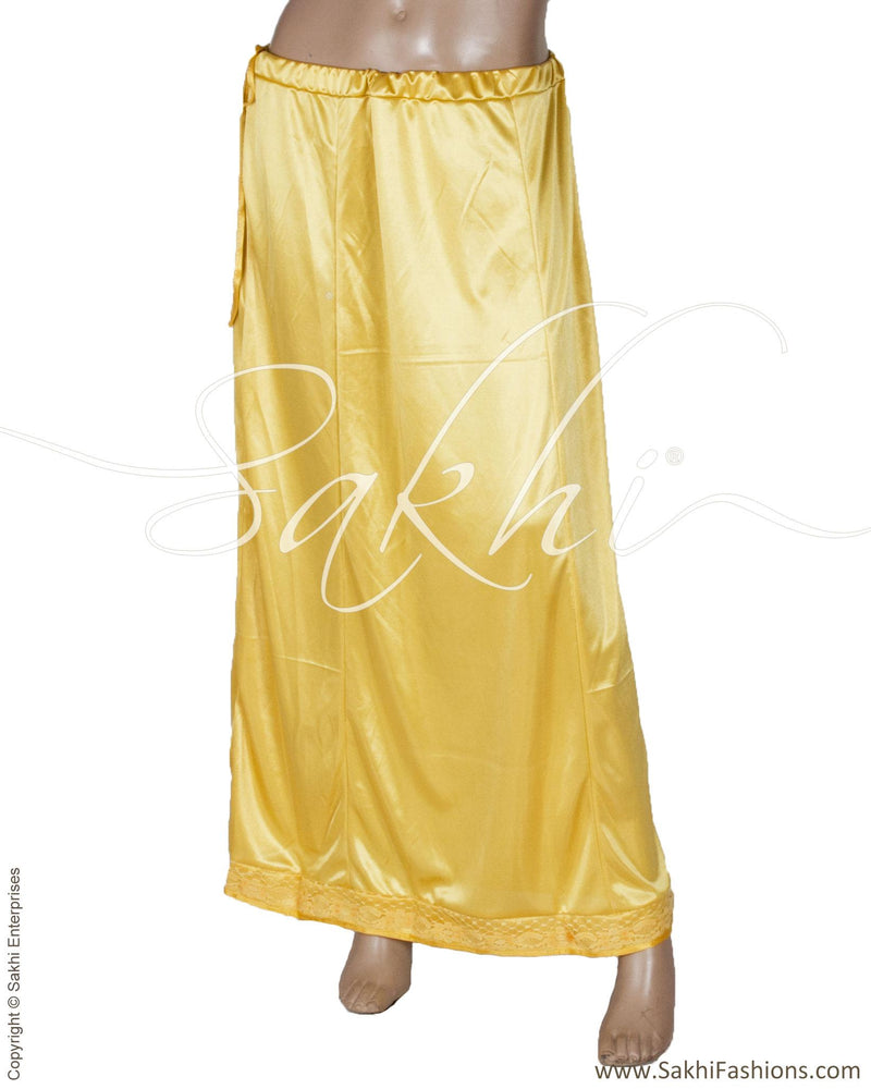 RPQ-6212 - Mustard &  Satin Petticoat