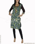 RTO-27444 - Blue & Green Pure Cotton Top