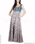 RTP-17571 - Grey & Blue Pure Cotton Dress