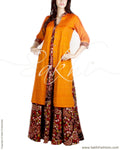 RTP-17575 - Orange & Multi Pure Cotton Jacket