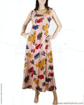 RTP-21003 - Beige & Multi Pure Cotton Kurtha