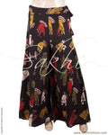 RTP-22250 - Black & Multi Pure Cotton Pallazzo
