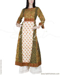 RTP-24327 - Green & Multi Pure Cotton Kurtha