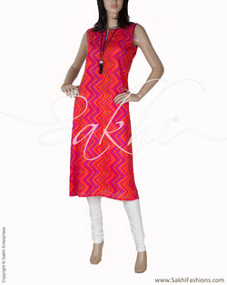 RTP-6480 - Pink & Multi Pure Cotton Top