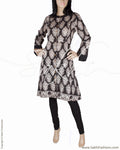 RTQ-15688 - Black & White Silk & Cotton Jacket