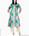 RTQ-18205 - Green & Beige Pure Cotton Jacket