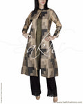 RTQ-18206 - Black & Beige Pure Cotton Jacket