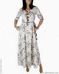 RTQ-19185 - Cream & Black Pure Cotton Top