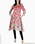 RTQ-20250 - Pink & Multi Silk & Cotton Kurtha