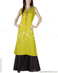 RTQ-3269 - Green Pure Cotton Kurtha