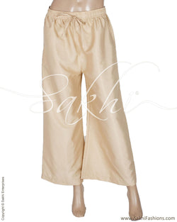 RTQ-3374 Beige wide Silk Pant