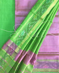 RTQ-5806 - Pink & Green Silk & Cotton Salwar Set