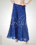 RZO-18257 - Blue Pure Cotton Palazzo