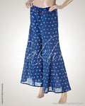 RZO-18283 - Blue Pure Cotton Palazzo