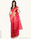 SN-AC2 Pink & Gold Light Weight Silk Saree