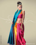 SR-0031 - Blue & Pink Kanchivaram Silk Saree
