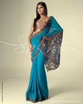 SR-0058 Chiffon Cutwork Sari