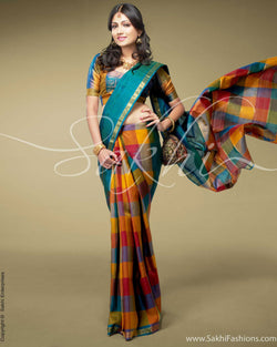 SR-0148 Blue Partly Sari