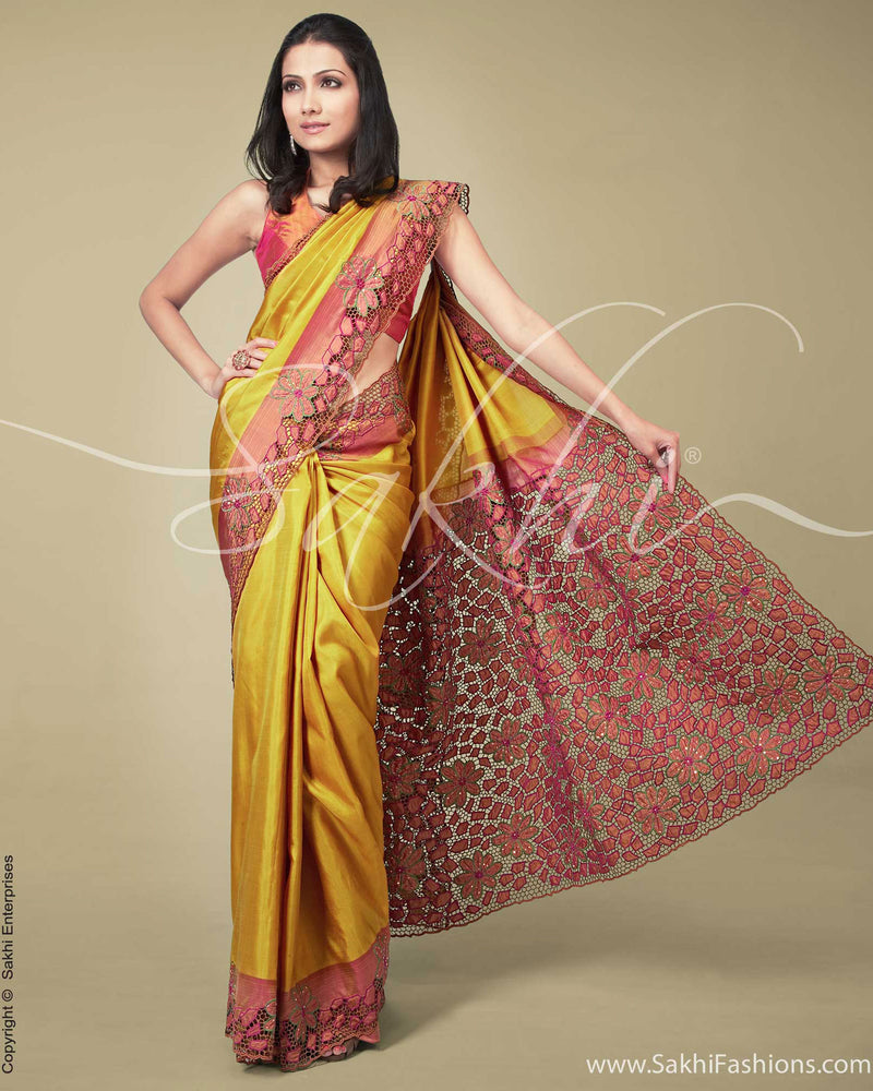 SR-0170 Yellow Kanchivaram Sari