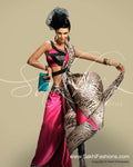 SR-0185 Pink Tussar Silk Saree